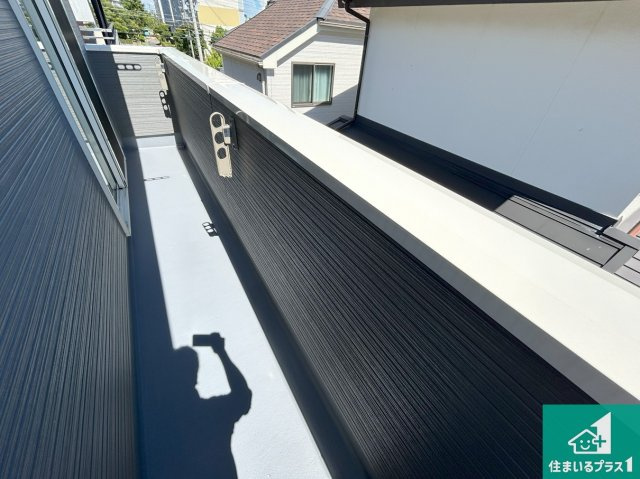 明石市大久保町高丘　第13期　新築一戸建てのバルコニー|ワイドバルコニーは洗濯物を干すスペースが広いのでご家族が多くても安心！