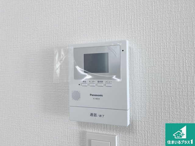 明石市中朝霧丘　第2期　未入居のセキュリティ|カラーモニターインターホン！声だけでなく来訪者の姿や顔がモニターで確認できるので、小さなお子様がいらっしゃるご家庭でも安心できます！