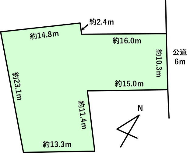 碧南市入船町３丁目の土地図
