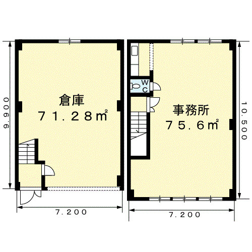 城北4丁目倉庫付事務所
