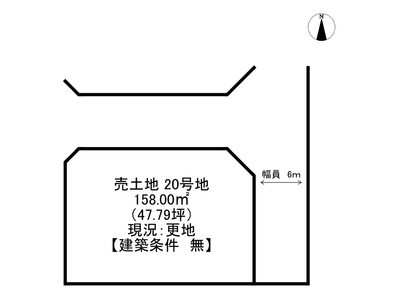 姫路市奥山/売土地の土地図