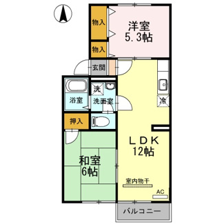 【間取り】 | オレンジハウス A棟