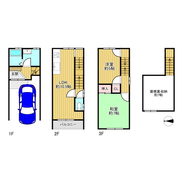 寝屋川市御幸東町の間取り