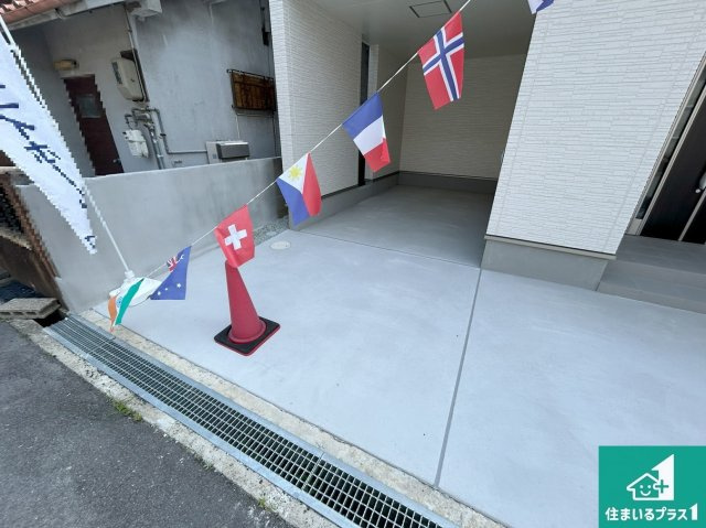 明石市東朝霧丘　第3期　新築一戸建ての駐車場|駐車スペース！散水栓があるので、こまめに愛車を洗えます！