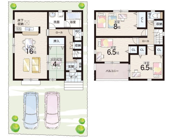 明石市大久保町八木　第3期　新築一戸建ての間取り|2号地