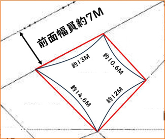 【区画図】 | 【売地】那覇市楚辺(46坪)