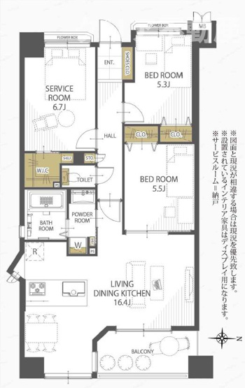【間取り】 | アパガーデンパレス高崎　11階