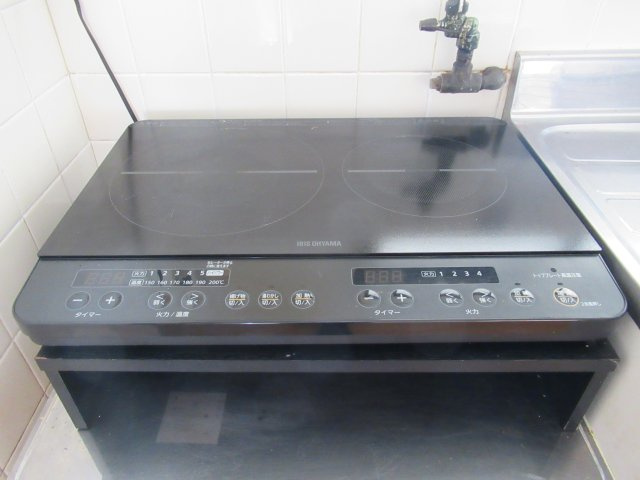 山崎ビルのキッチン|２口ＩＨコンロ