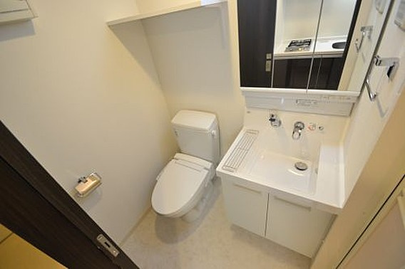 エステムプラザ神戸三宮ルクシアの洗面所