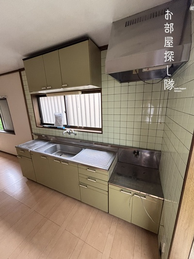 久留米市宮ノ陣町大杜のアパートのキッチン