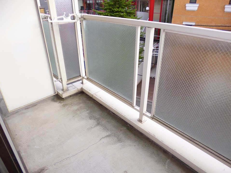 コーポ出町柳のバルコニー