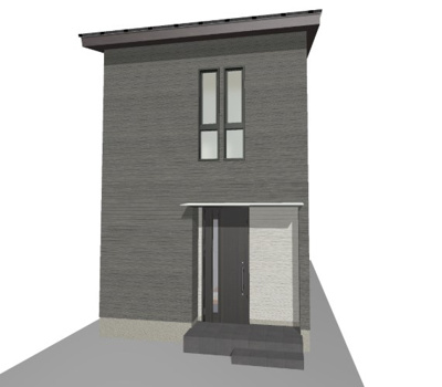 【外観パース】 | 修学院水上田町　新築戸建【2025年8月完成予定】
