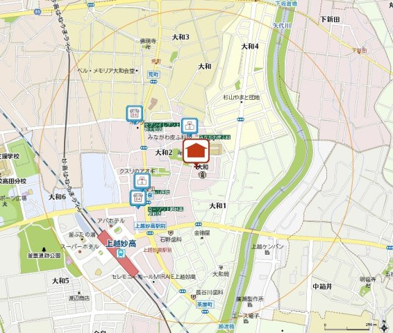 サンハイムヤマトⅡの地図|位置図
