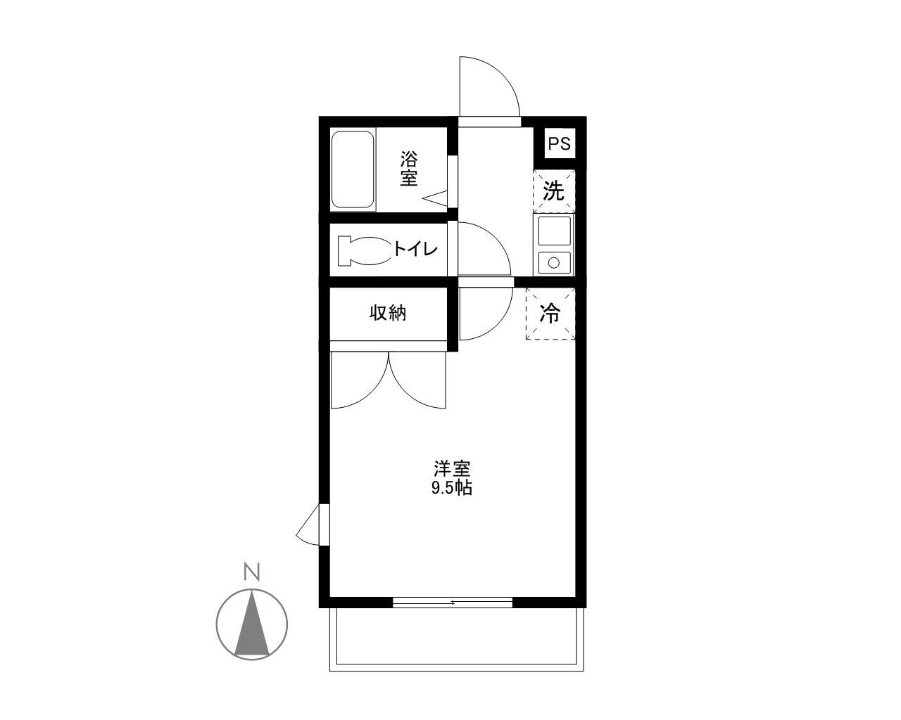 クレセントＭの間取り