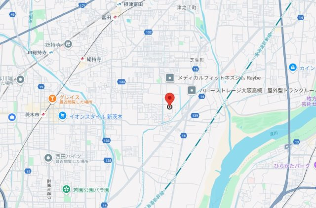白川高層住宅5棟の地図