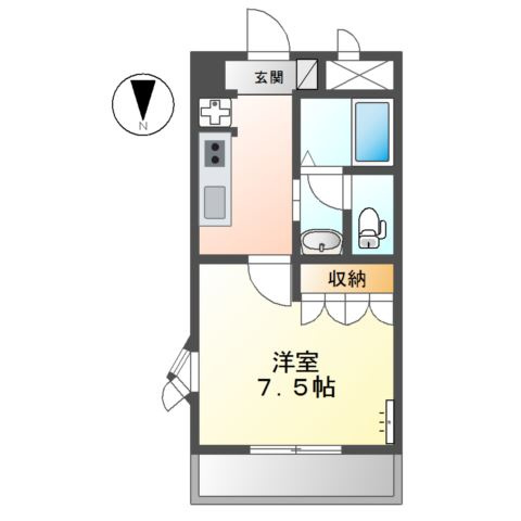 コンフォール　Ｋの間取り