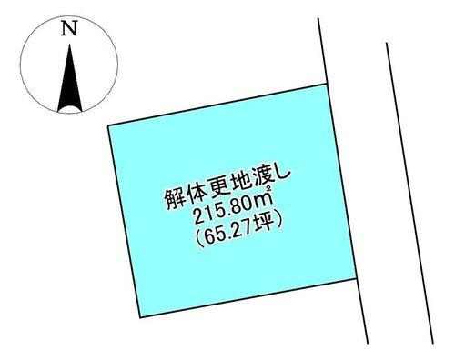 八幡1丁目　売土地の区画図