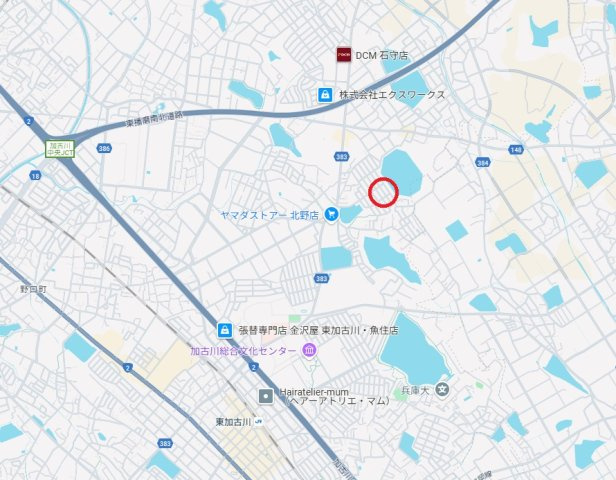 加古川市野口町北野　売土地　の地図