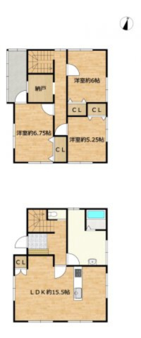 八戸市大字湊町字縄張の間取り|間取り図です。