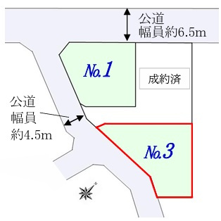 ◇令和7年6月完成予定◇前田町 新築戸建 7180万円 全2棟の区画図