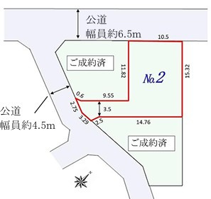 前田町 新築戸建 7180万円の区画図
