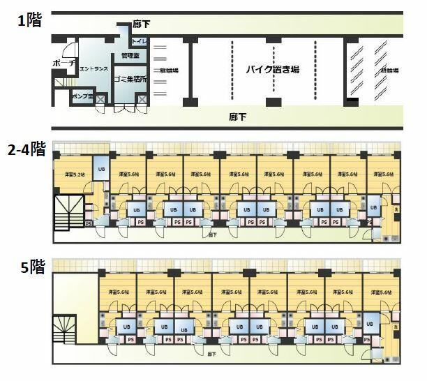 川口市青木２丁目の一棟マンションの間取り