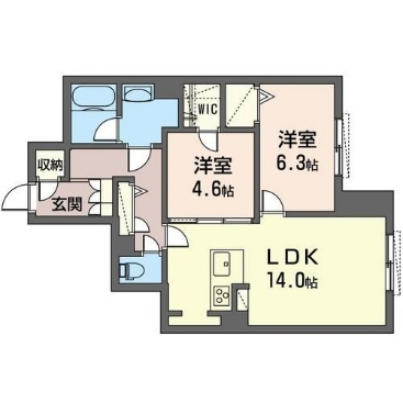 リラフォートの間取り
