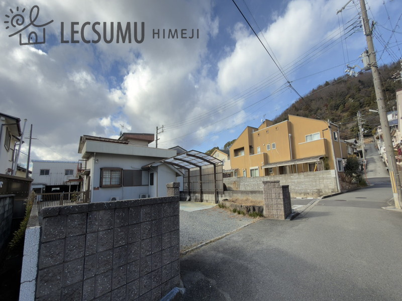 姫路市上手野/売土地の前面道路含む現地写真