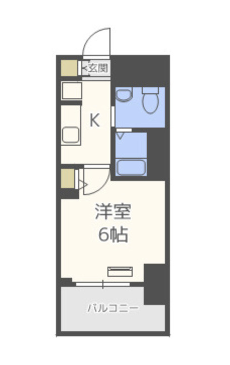 エステムプラザ難波ＷＥＳＴIIプレディアの間取り