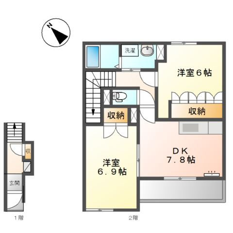 サンテラス　ビューの間取り