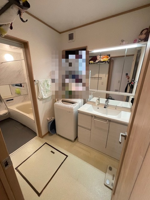 松戸市河原塚　中古戸建の脱衣所