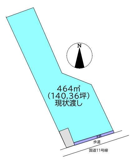 大生院　売土地の土地図