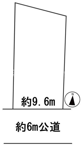６５４７９　岐阜市鏡島精華一丁目土地の区画図