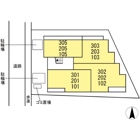 【区画図】D Paina松見町