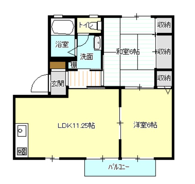 メゾンリリーフAの間取り