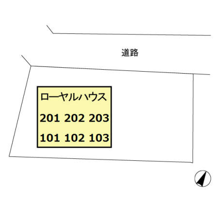 ローヤルハウスの区画図