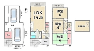 【間取り】 | 右京区太秦袴田町