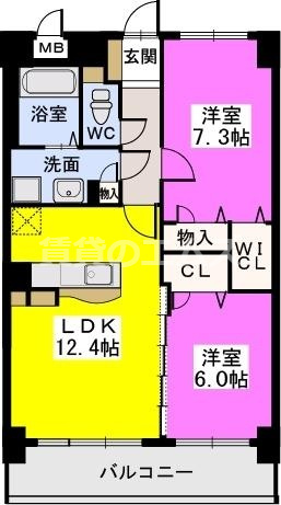 【間取り】 | ボヌールレーベン | ボヌールレーベンの間取り