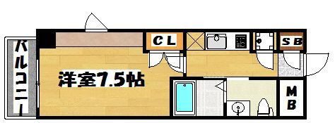 クレスティア天神サウスの間取り