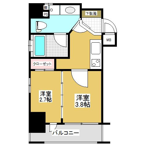 ルネッサンス21天神サウスの間取り