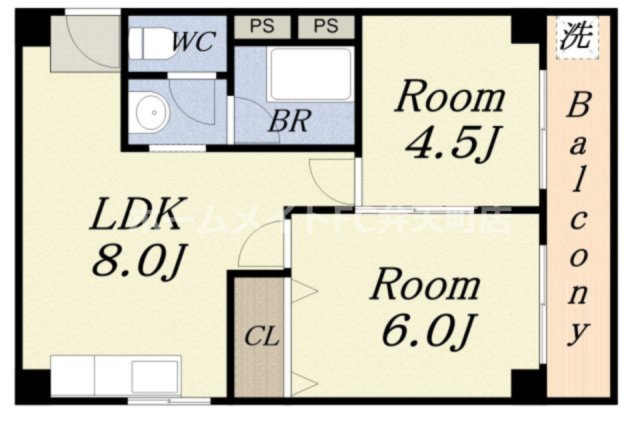 【間取り】 | コーポラス翌檜