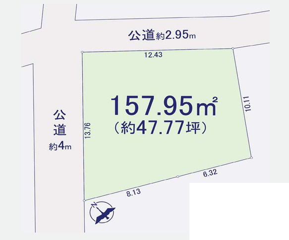 茅ヶ崎市南湖６丁目　売地　の土地図