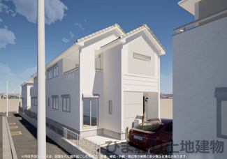 【外観】 | 中央区青葉2丁目  3号棟 | イメージパース（完成時に現況と異なる場合は現況優先となります）