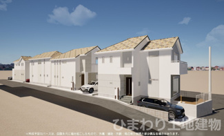 【外観】 | 中央区青葉2丁目  3号棟 | 全4棟イメージパース（完成時に現況と異なる場合は現況優先となります）