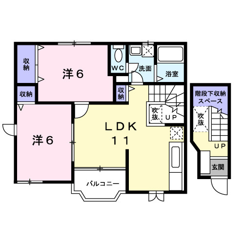 リブトーラス　１番館の間取り
