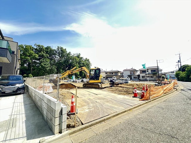 【外観】 | 朝霞市大字宮戸　建築条件なし売地　全16区画　(志木本店) | 販売現地／2025年6月6日撮影　
全16区画の大型開発分譲地につき住環境良好！