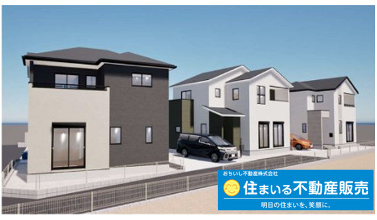 須恵町大字須惠17期3区画　1号棟の外観パース