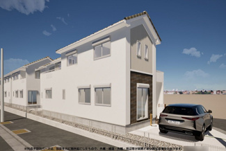 【外観】 | 中央区青葉2丁目  4号棟 | イメージパース（完成時に現況と異なる場合は現況優先となります）