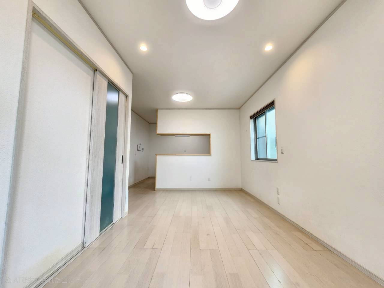 【価格改定】乙訓郡大山崎町字大山崎小字西高田の居間・リビング|キッチンからリビングまで見渡せるカウンターキッチンです！