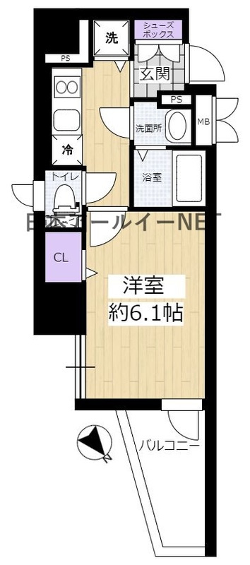 ララプレイス難波シエールの間取り